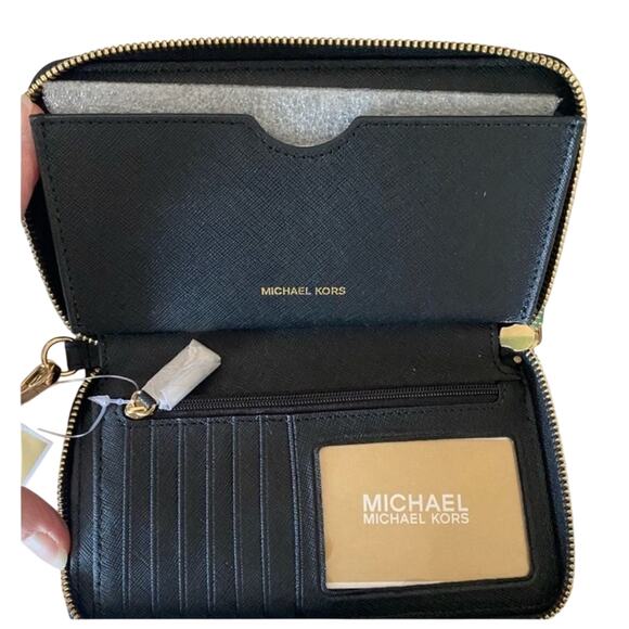 Michael Kors Jet Set Travel Large Continental Wristlet Wallet Clutch New w/ Tag - Picture 2 of 3